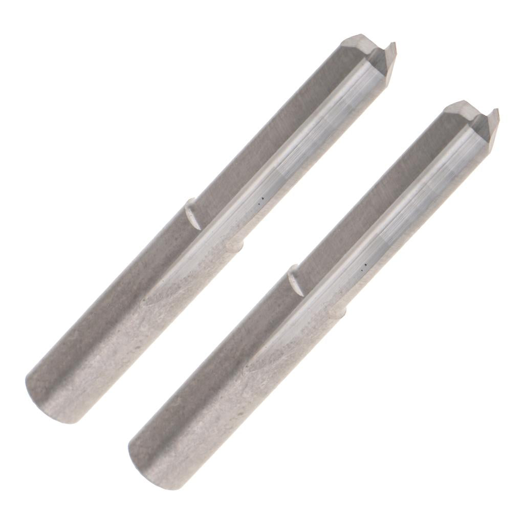 2PCS 6mm Shank Double Flutes CNC Router Bits Straight Engraving Cutters 22mm