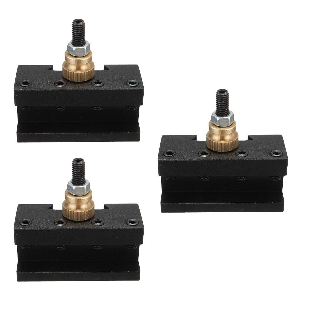CNC 1/4-1/2" Mini Lathe Quick Change Post Facing Milling Tool Holder 3pcs"