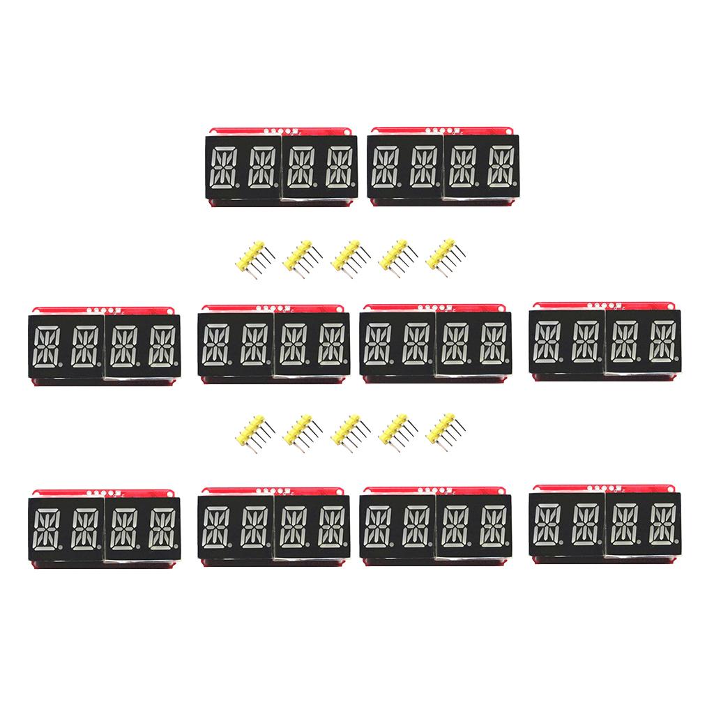 10PCS 0.54inch Red 4Bits Digital Tube LED Display Module I2C For