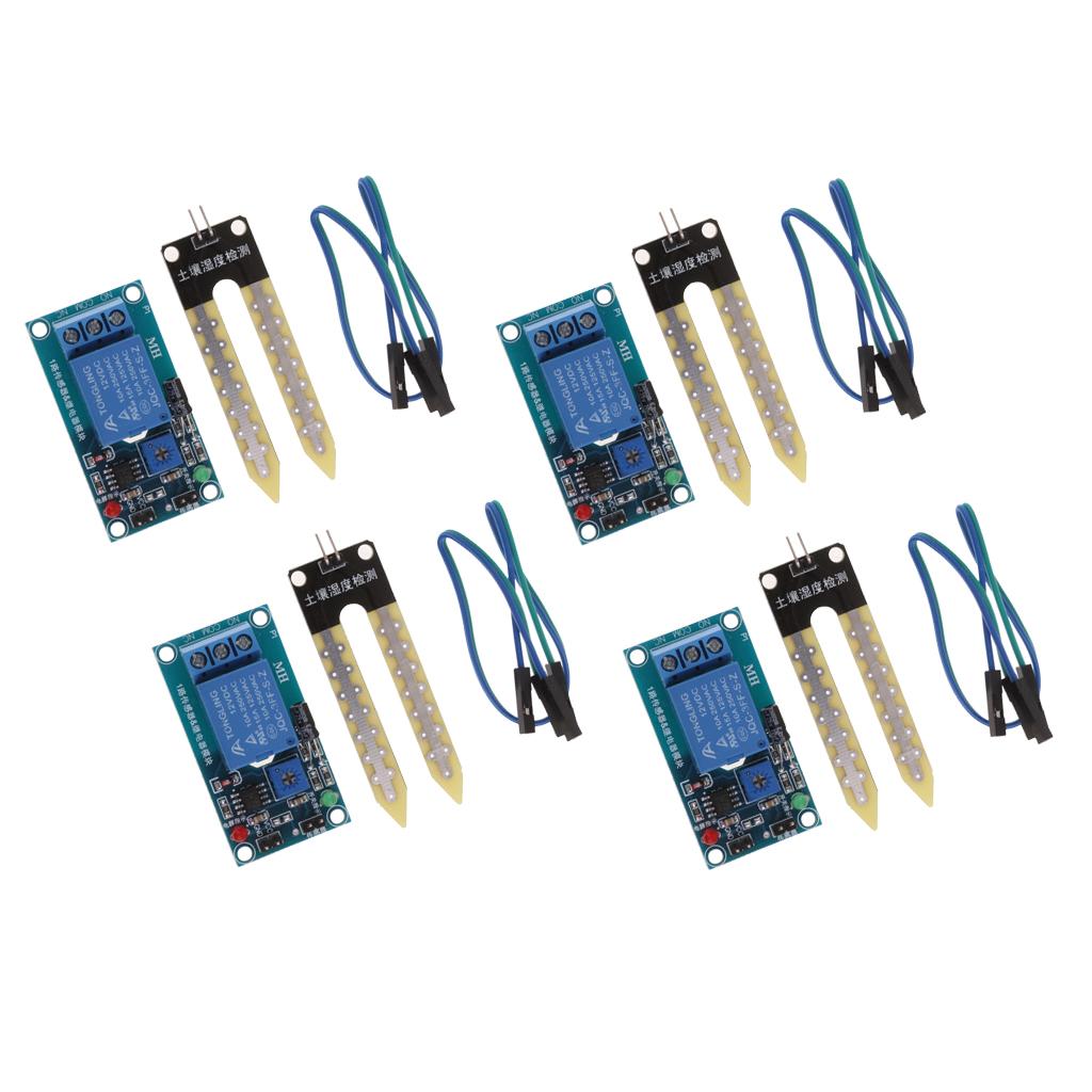 4PCS Soil Hygrometer Humidity Detection Module Moisture Water Sensor