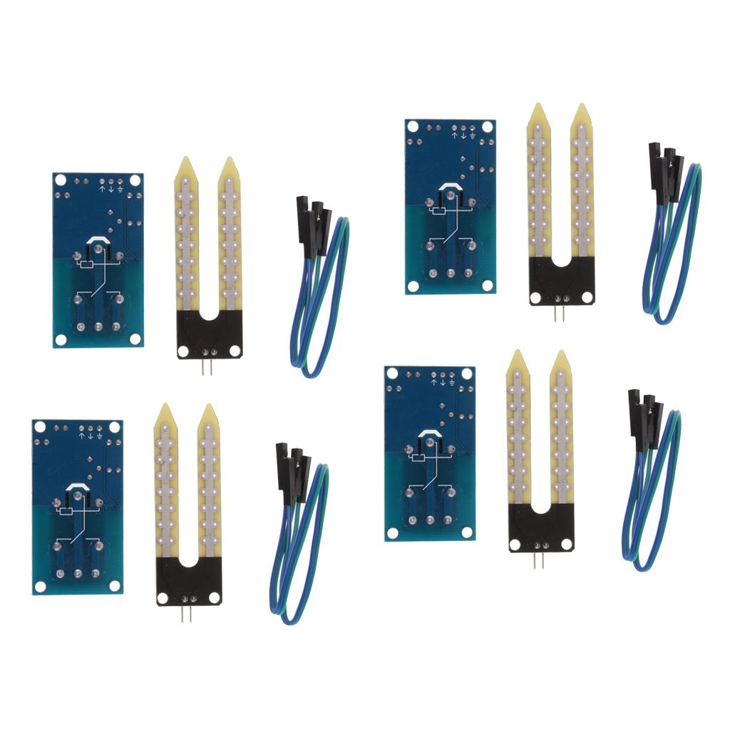 4PCS Soil Hygrometer Humidity Detection Module Moisture Water Sensor