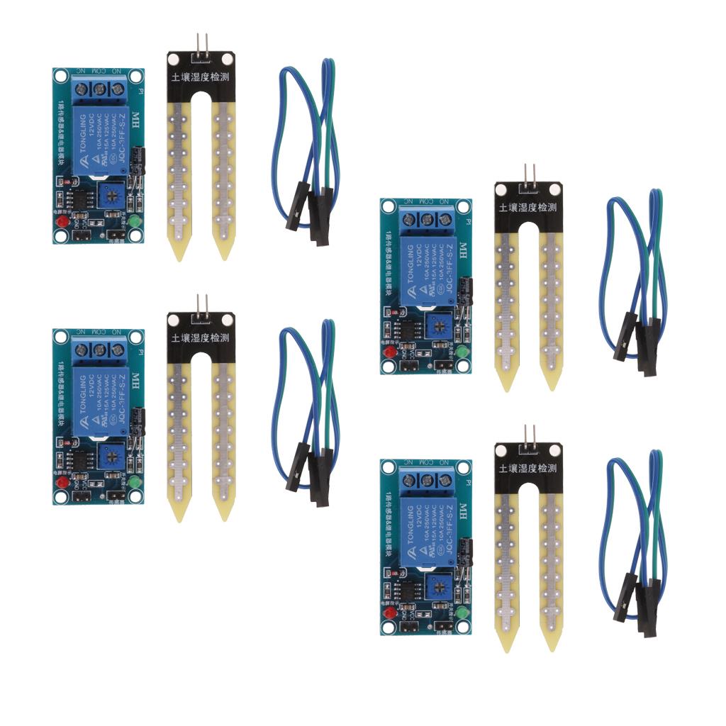 4PCS Soil Hygrometer Humidity Detection Module Moisture Water Sensor