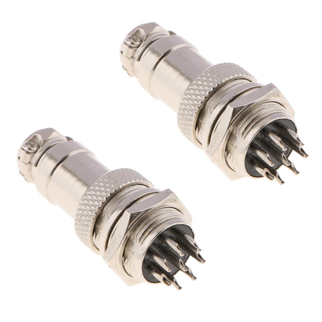 2pair GX16-8Pin Air Plug Aviation Plug And Socket Connector Cable PlugSocket