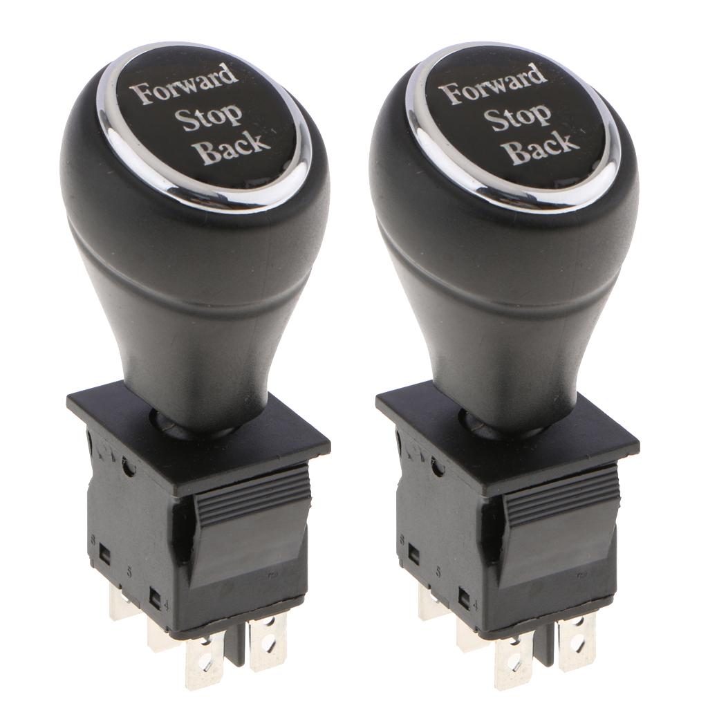 6Pin 3Position Joystick Switch Replacement Car Putter Switches Push Rod x2