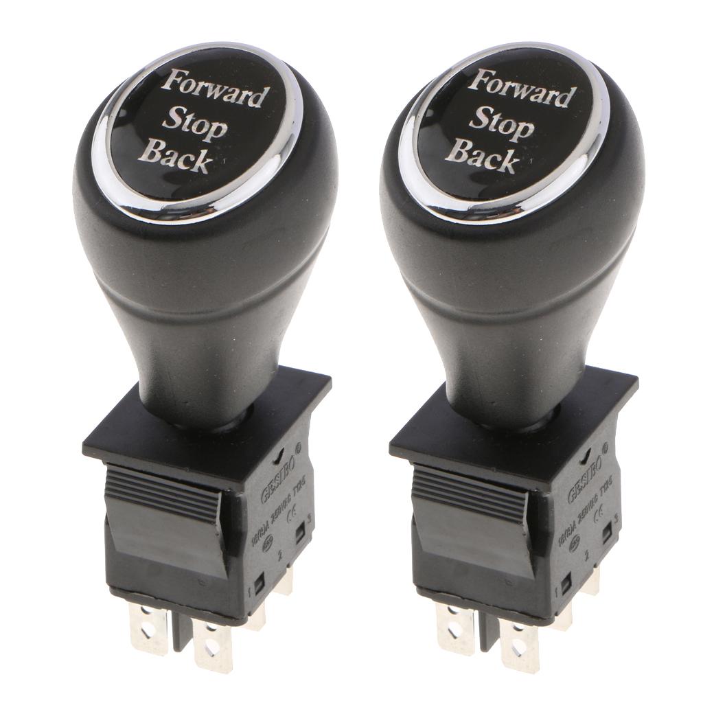 6Pin 3Position Joystick Switch Replacement Car Putter Switches Push Rod x2