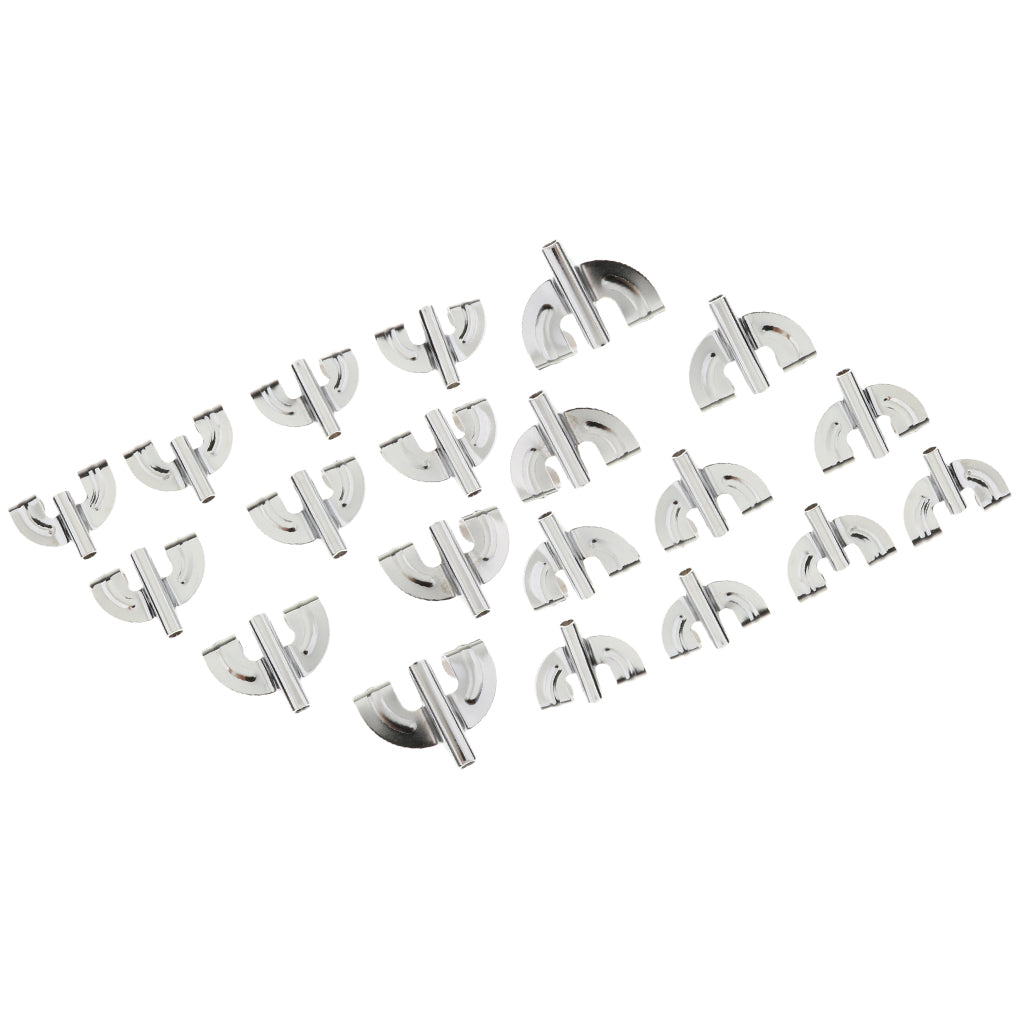 20pcs Bass Drum Claw Hook for Drum Parts Accessories Silver