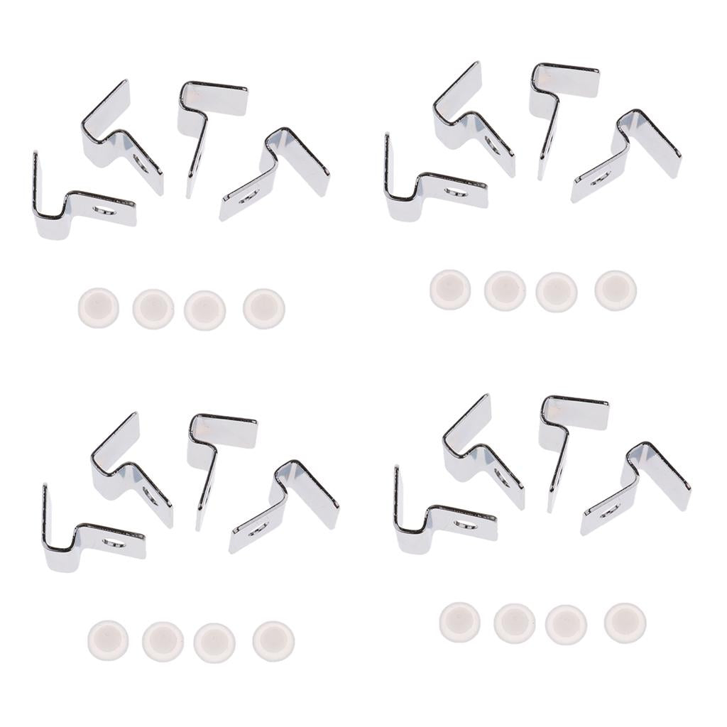8x Stainless Steel Aquarium Fish Tank Glass Cover Clip Support Holder 5MM