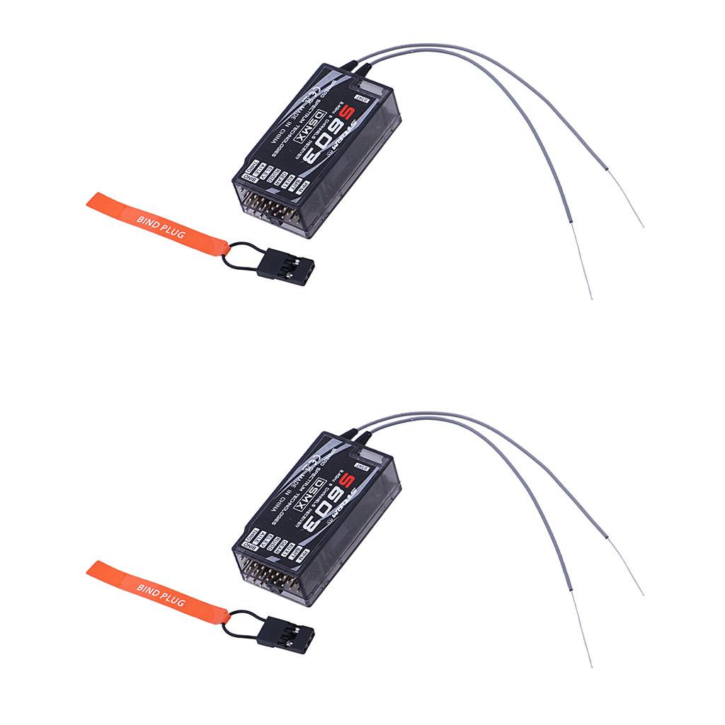 2pcs S603 Receiver 7CH 2.4G for JR SPECTRUM DSM-X DSM2 Transmitter