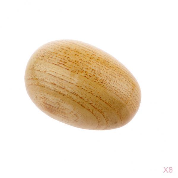 8 Pieces Wooden Egg Shaker Instrument Rattle Toy