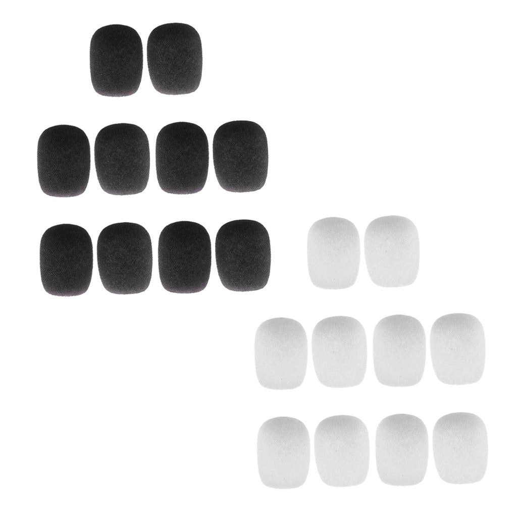 20 Pieces Mini Microphone Sponge Windscreen Windshield