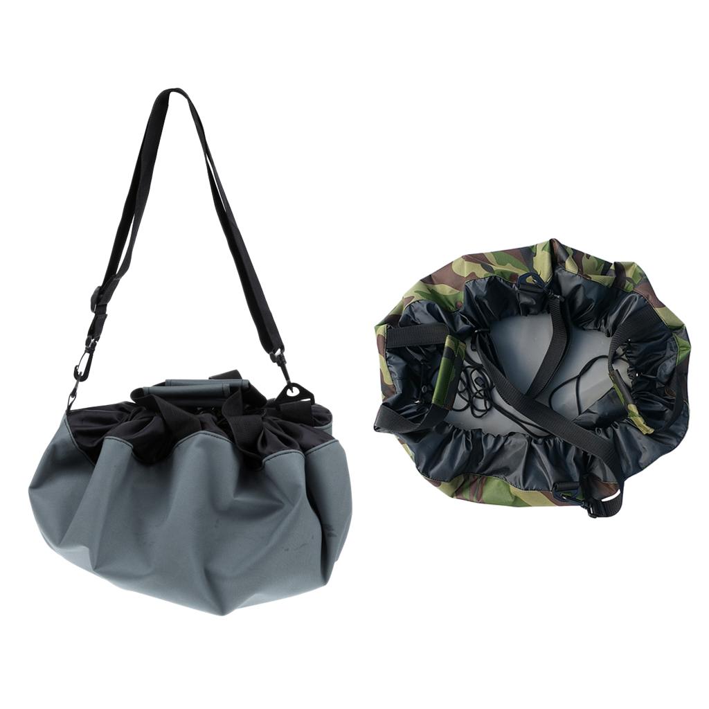 2pcs Waterproof Wetsuit Changing Mat/ Bag with Handles Strap for Surf Beach