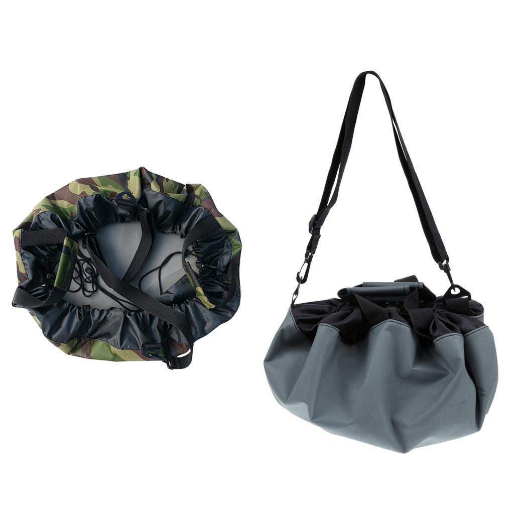 2pcs Waterproof Wetsuit Changing Mat/ Bag with Handles Strap for Surf Beach