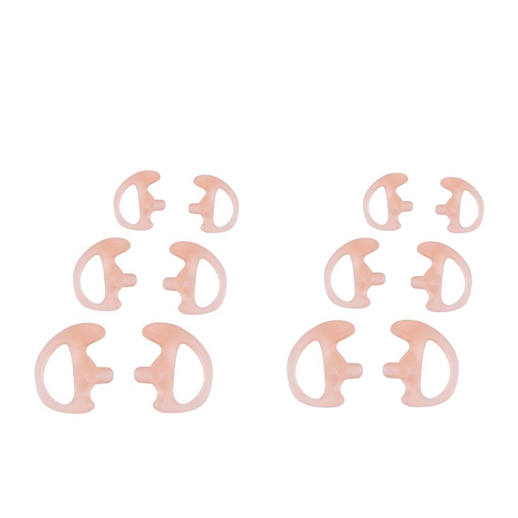 6 Pairs Silicone Ear Bud for Covert Acoustic Tube Earpiece For Two-way Radio