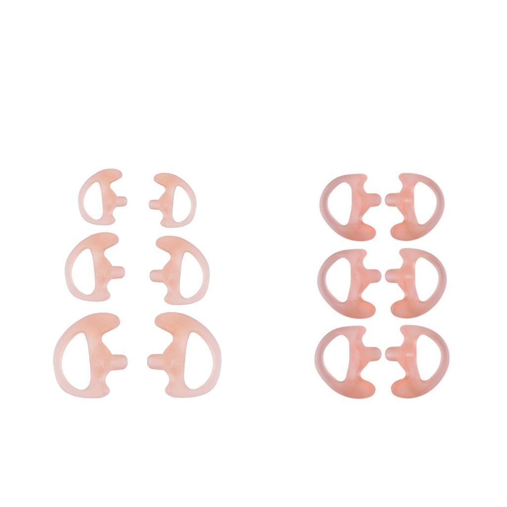 6 Pairs Silicone Ear Bud for Covert Acoustic Tube Earpiece For Two-way Radio