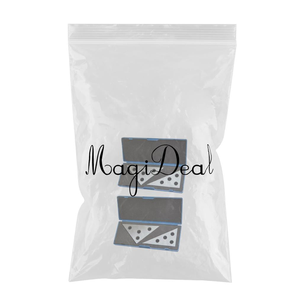 30-60 - 90 angle and 45-45 - 90 ANGLE PLATE SET PLATES STEEL 4pcs Set