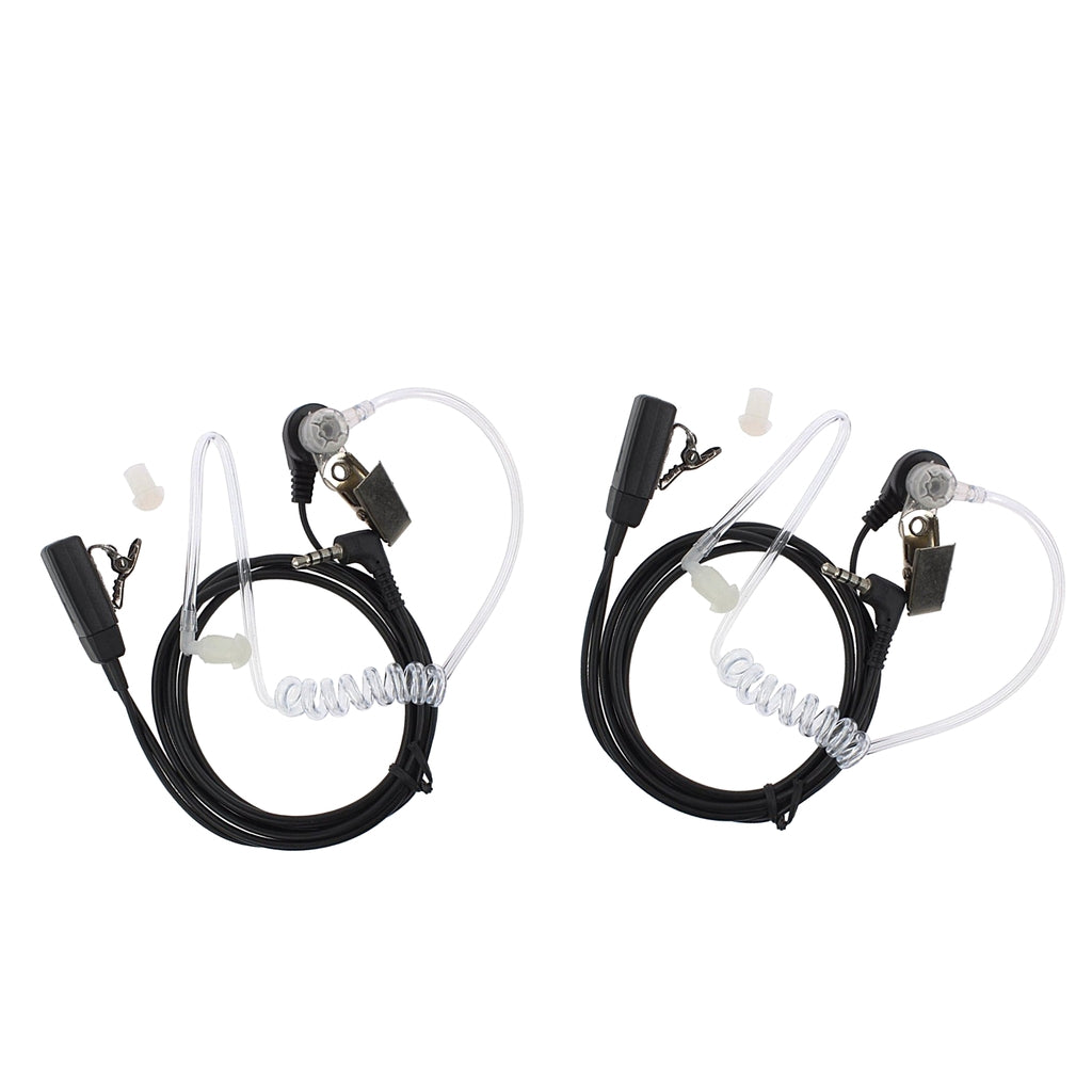 2Pieces Covert Acoustic Tube Earpiece Headset for Yaesu Vertex VX-1R Radio