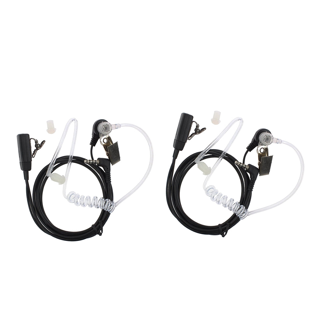 2Pieces Covert Acoustic Tube Earpiece Headset for Yaesu Vertex VX-1R Radio