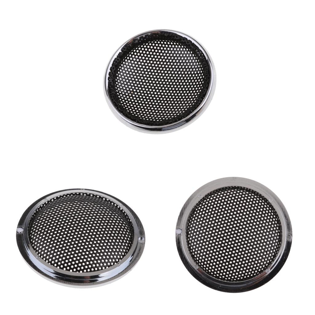 3x 1 inch Black Treble Speaker Protective Shell Grille for Loudspeaker