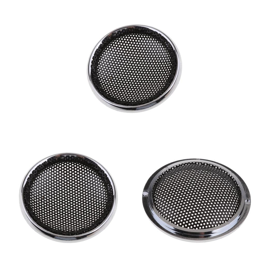3x 1 inch Black Treble Speaker Protective Shell Grille for Loudspeaker