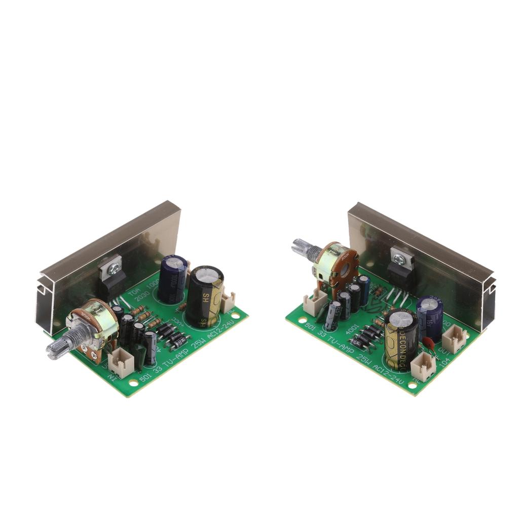 2x TDA2030 Mono 20W AC/DC 12V Audio Power Amplifier DIY Module Board