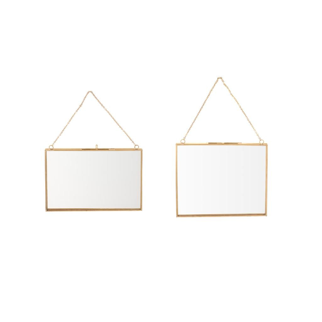 2xDouble Side Hanging Photo Picture Frame Plant Specimen Frame 2 Size