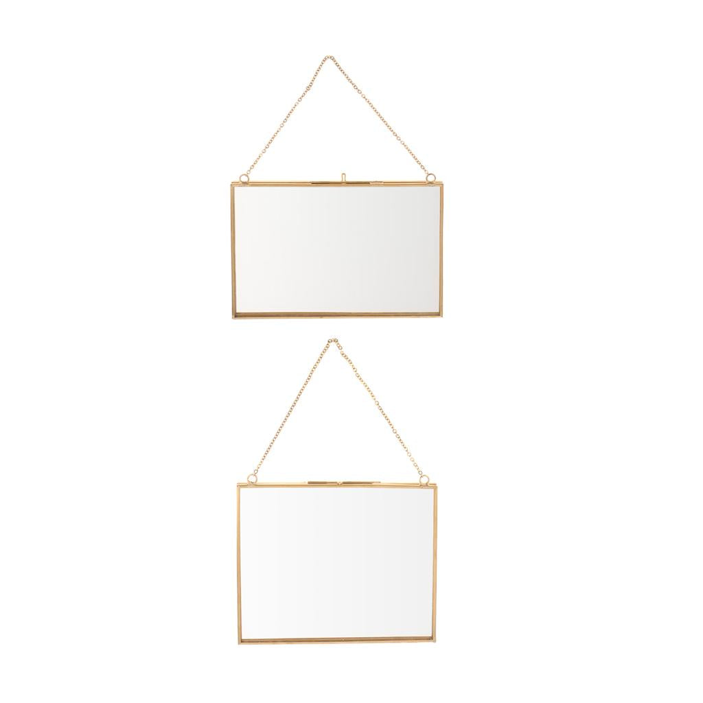 2xDouble Side Hanging Photo Picture Frame Plant Specimen Frame 2 Size