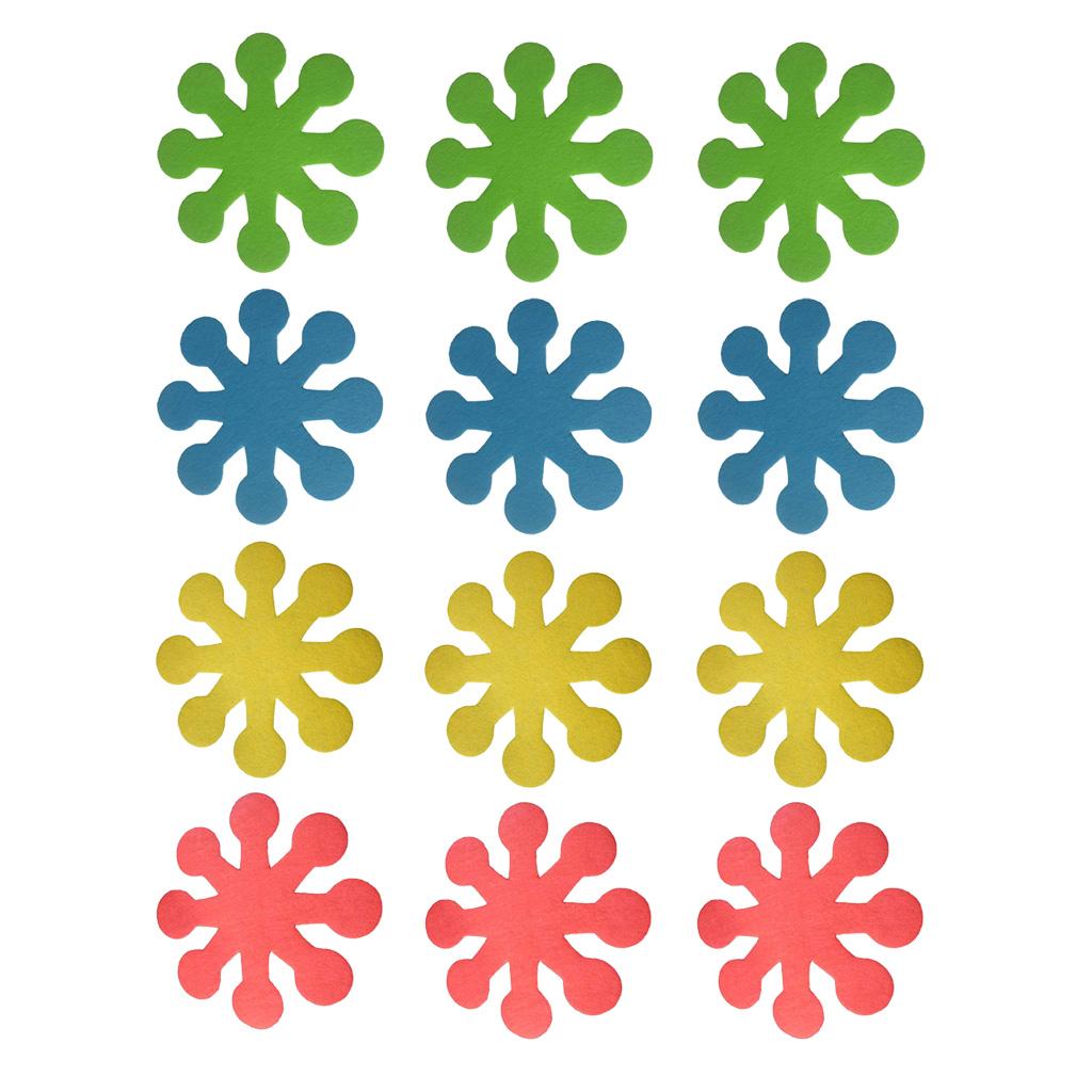 3Sets 12pcs Easter Decoration , Pot Mat Bowl Placement Heat Insulation Pads
