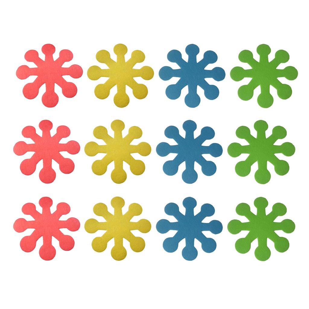 3Sets 12pcs Easter Decoration , Pot Mat Bowl Placement Heat Insulation Pads