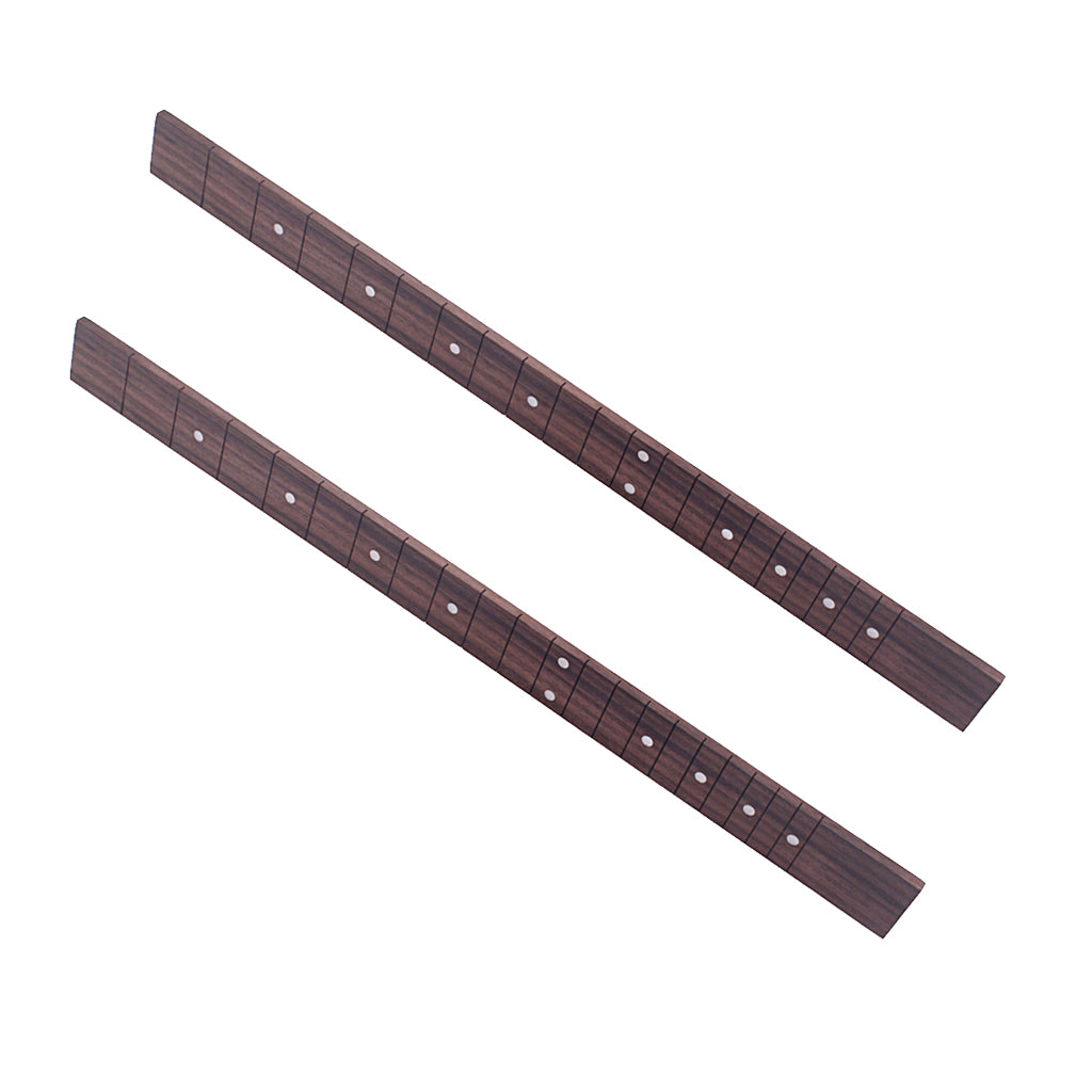 2x Rosewood 21 Fret 20in Guitar Neck Fretboard for Cigar Box Guitar DIY Part