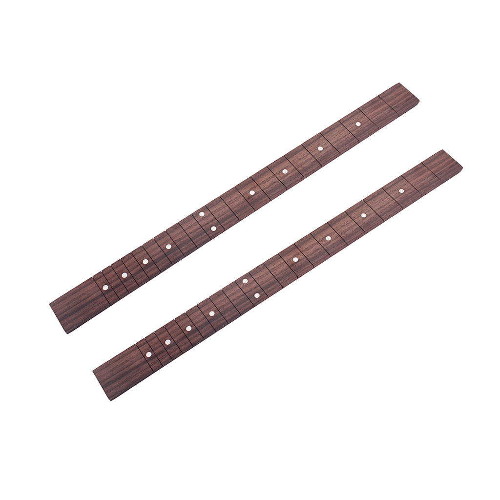 2x Rosewood 21 Fret 20in Guitar Neck Fretboard for Cigar Box Guitar DIY Part