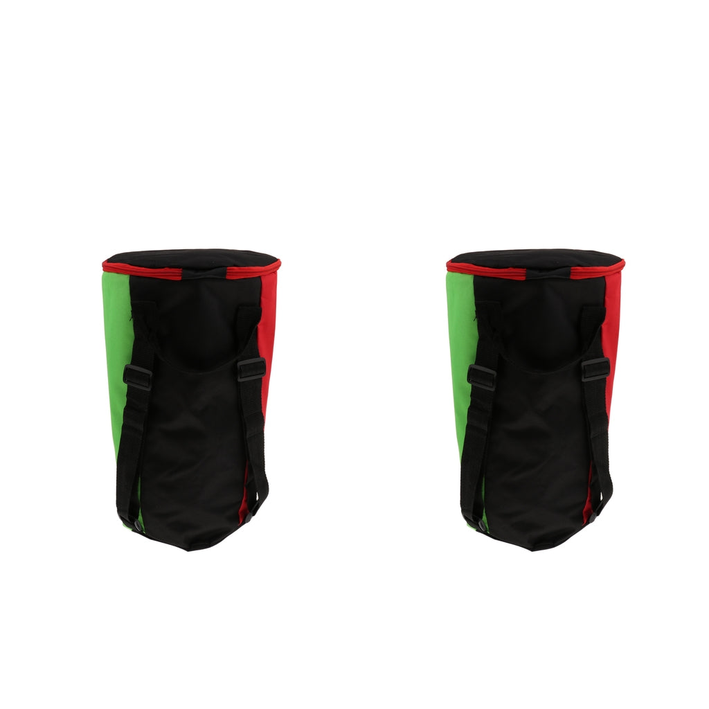 13&12 Inch African Drum Gig Bag Case with Double Shoulder Straps