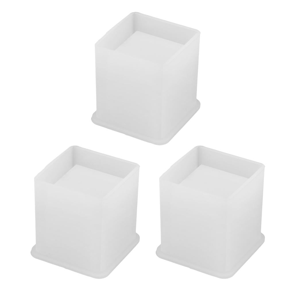 3Pcs Silicone Molds Brush Pot DIY Resin Casting Jewelry Making Mould Tools