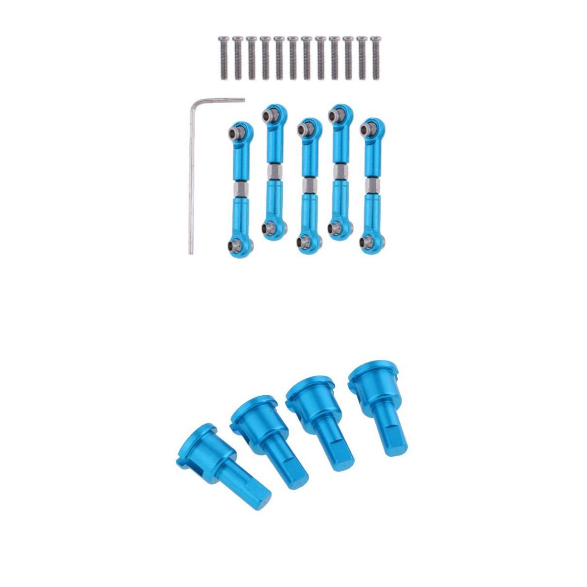 Aluminum Alloy Diff Cup Joint + Linkages Pull Rod for 1:18 WLtoys A959 Parts