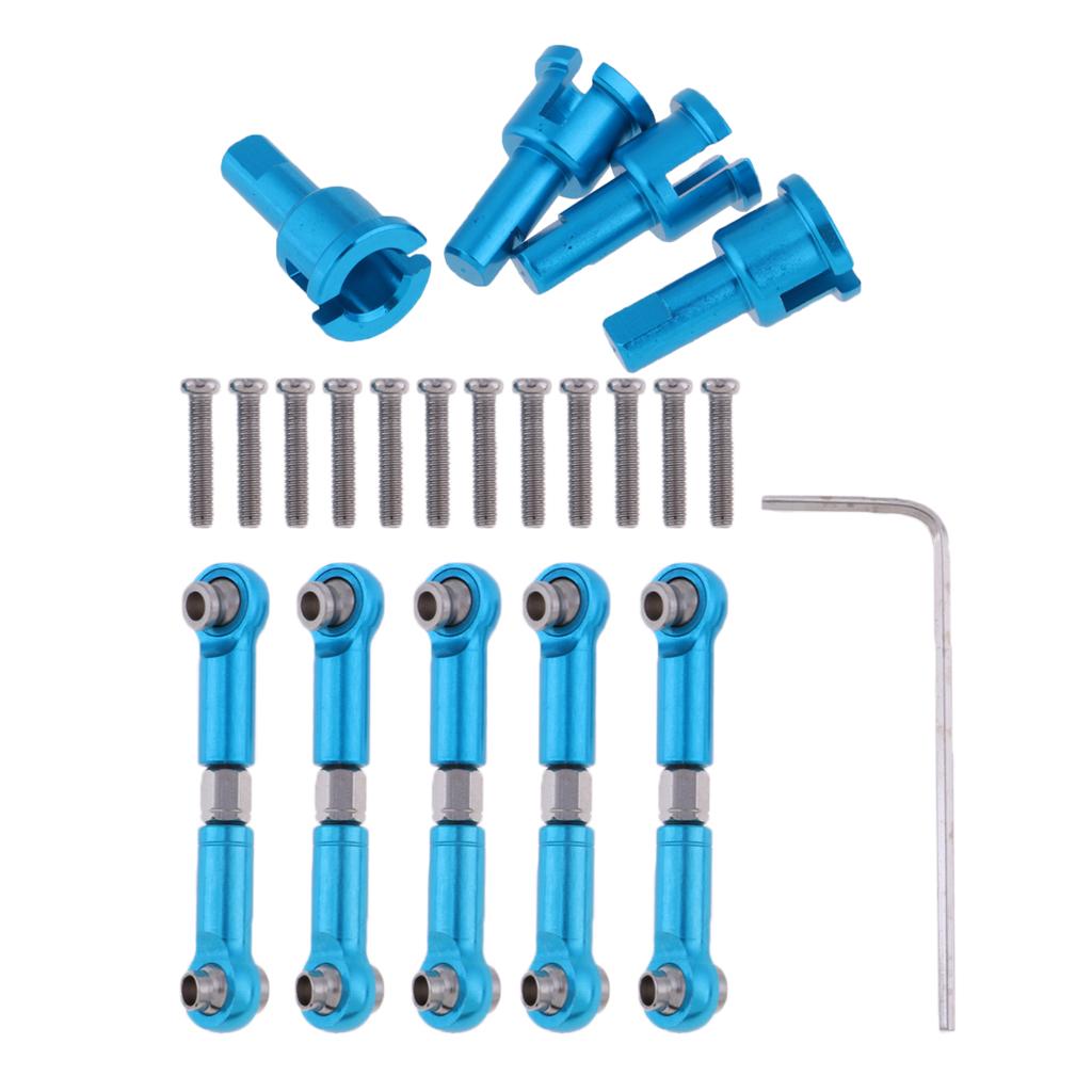 Aluminum Alloy Diff Cup Joint + Linkages Pull Rod for 1:18 WLtoys A959 Parts