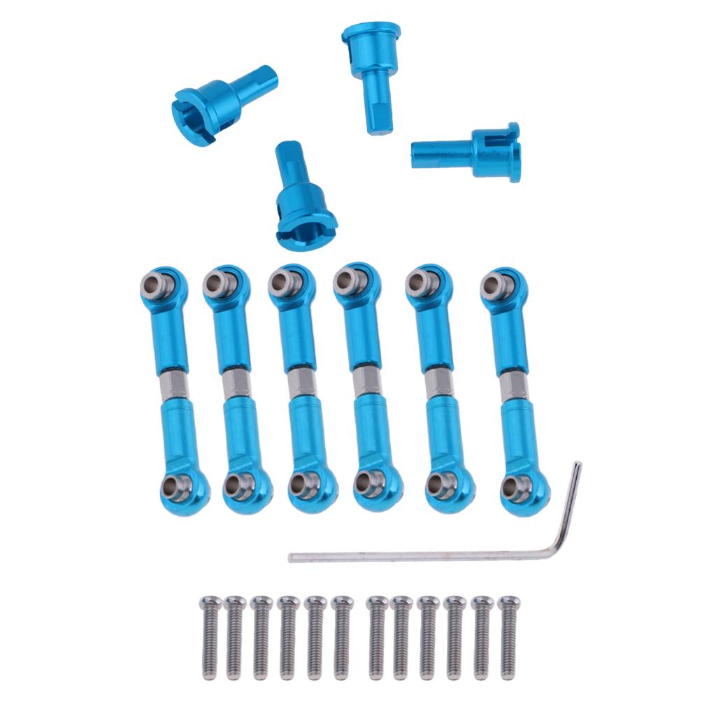 Aluminum Alloy Diff Cup Joint + Linkages Pull Rod for 1:18 WLtoys A959 Parts