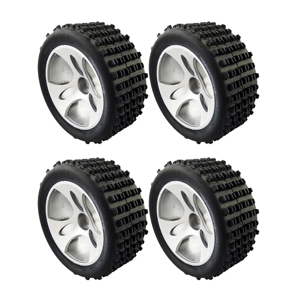 4 Pieces 1/18 RC Car Truck Spare Parts Tires Wheels A959-01 for Wltoys A959
