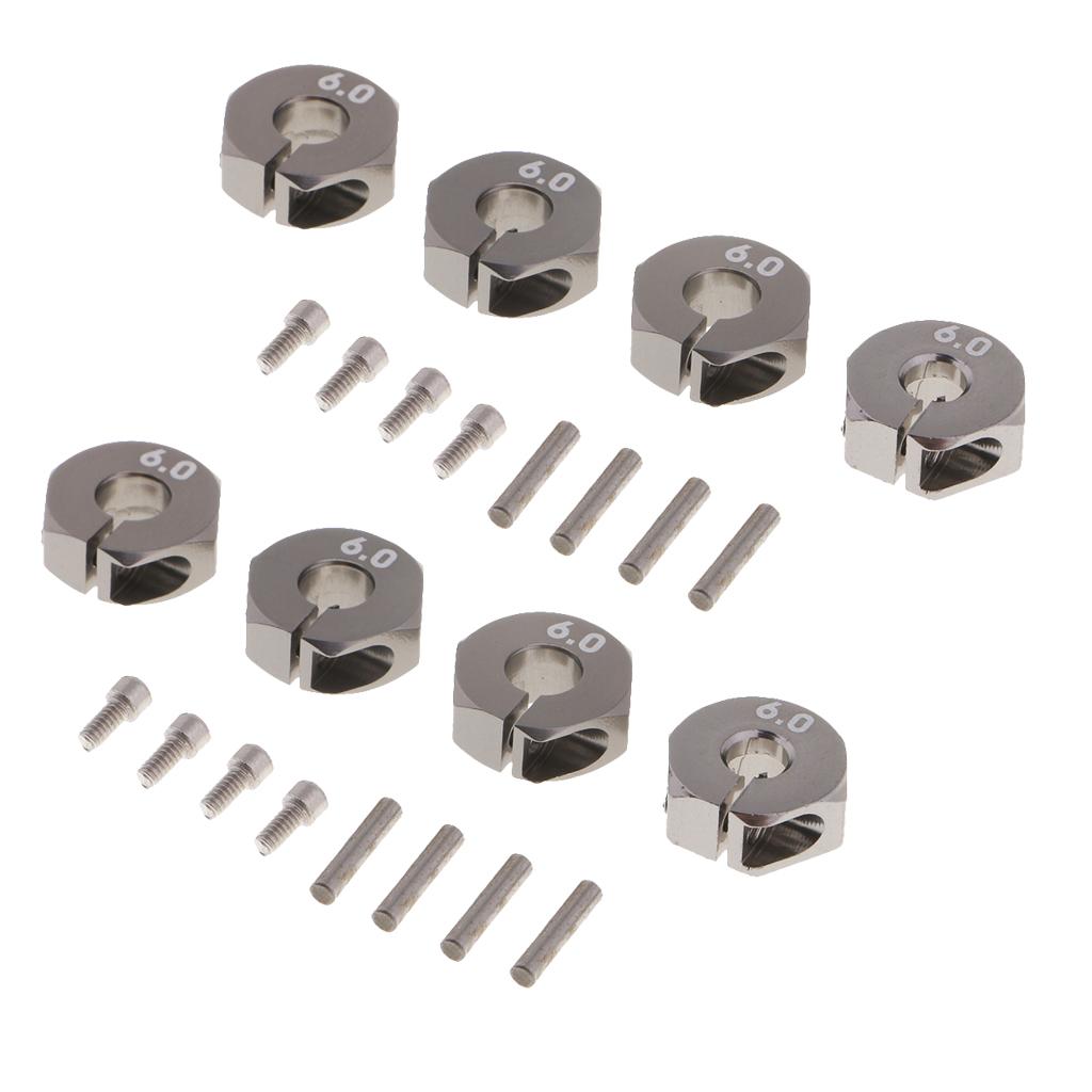12x6mm Wheel Hex Rim Hub Drive Adapter for 1/10 Slash RC Car 8Pieces