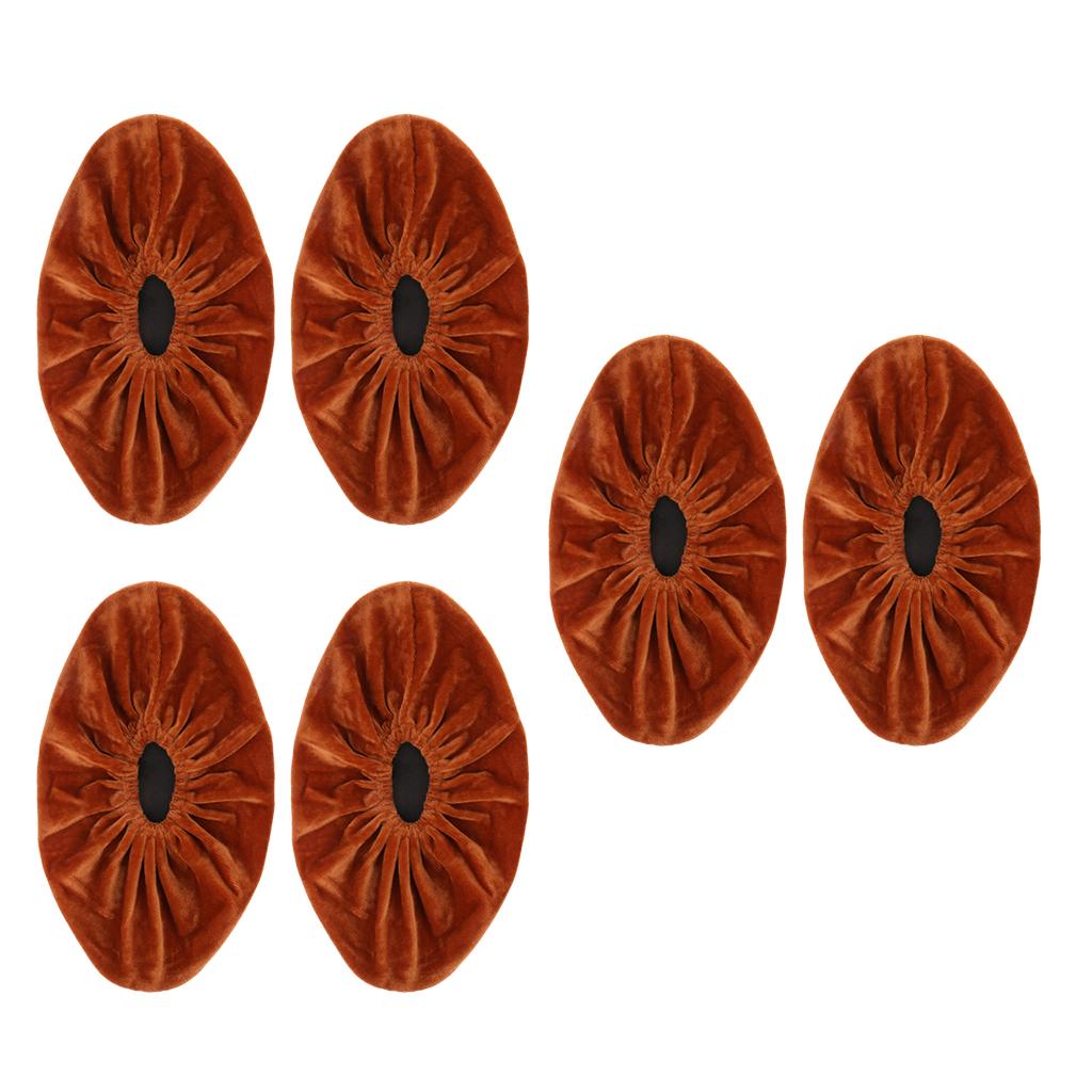 3 Pairs Kid Shoe Covers Washable Slip-on Reusable Boots Overshoes Orange XL