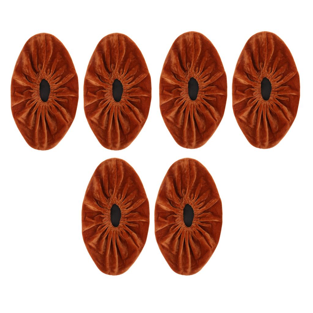3 Pairs Kid Shoe Covers Washable Slip-on Reusable Boots Overshoes Orange XL