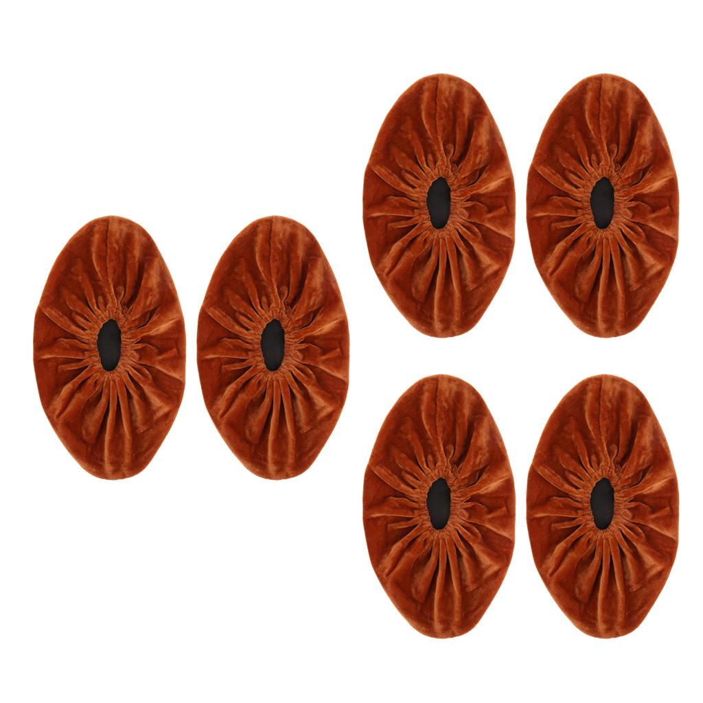 3 Pairs Kid Shoe Covers Washable Slip-on Reusable Boots Overshoes Orange XL