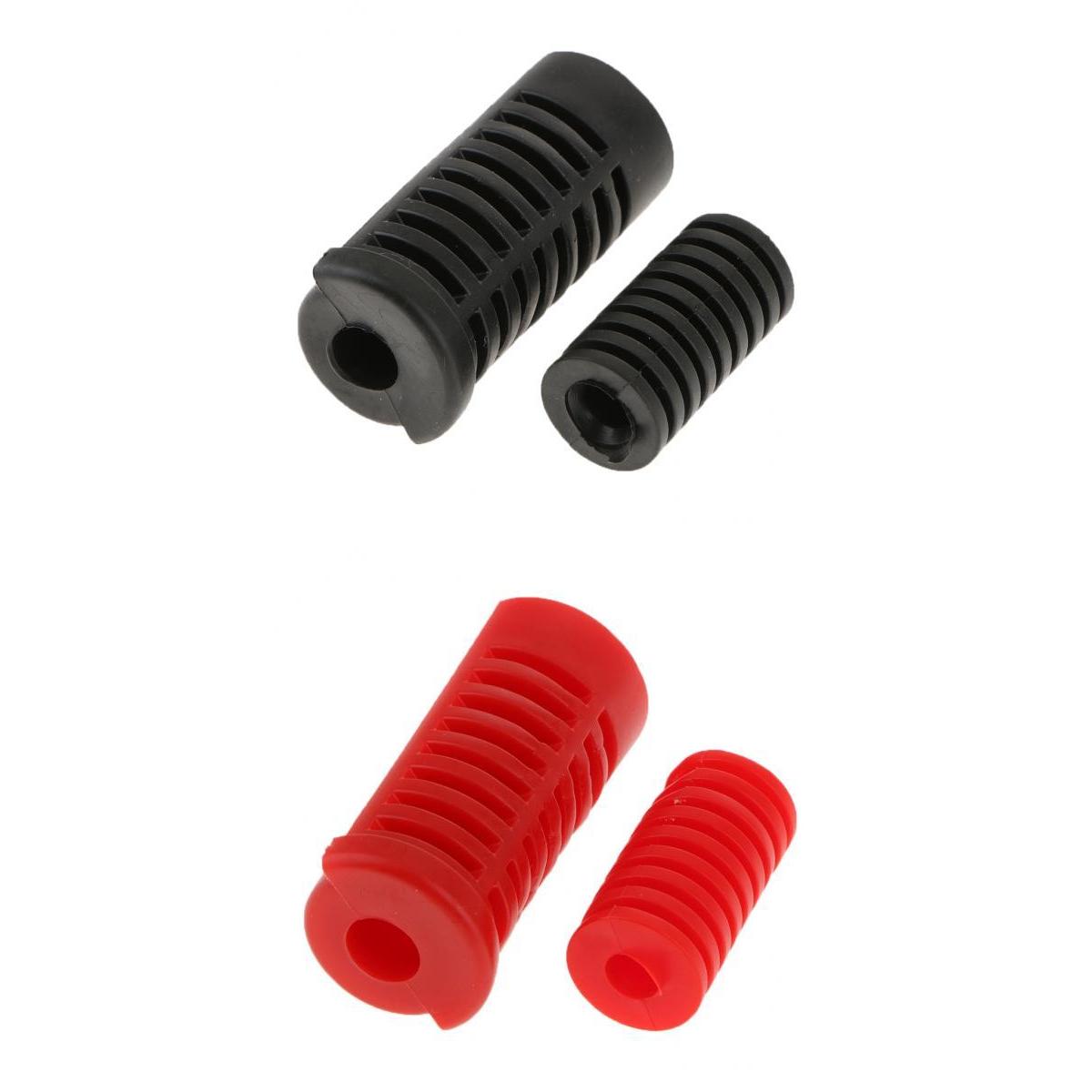 4X Motorcycle Gear Shift Shifter Lever Rod & Footrest Pedal Rubber Covers