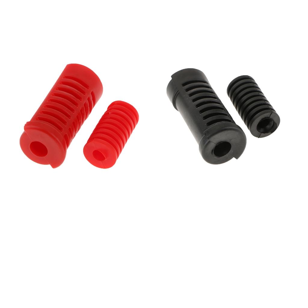 4X Motorcycle Gear Shift Shifter Lever Rod & Footrest Pedal Rubber Covers