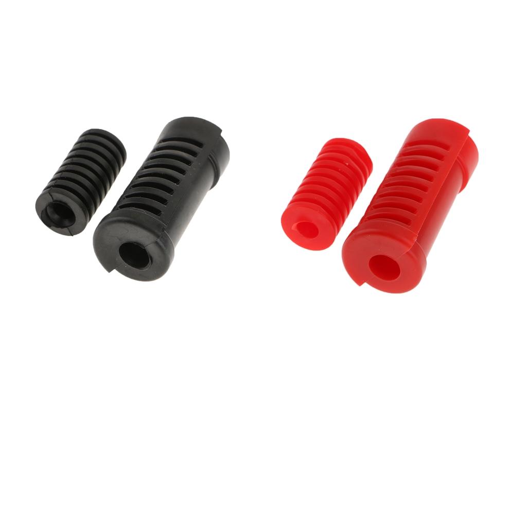 4X Motorcycle Gear Shift Shifter Lever Rod & Footrest Pedal Rubber Covers