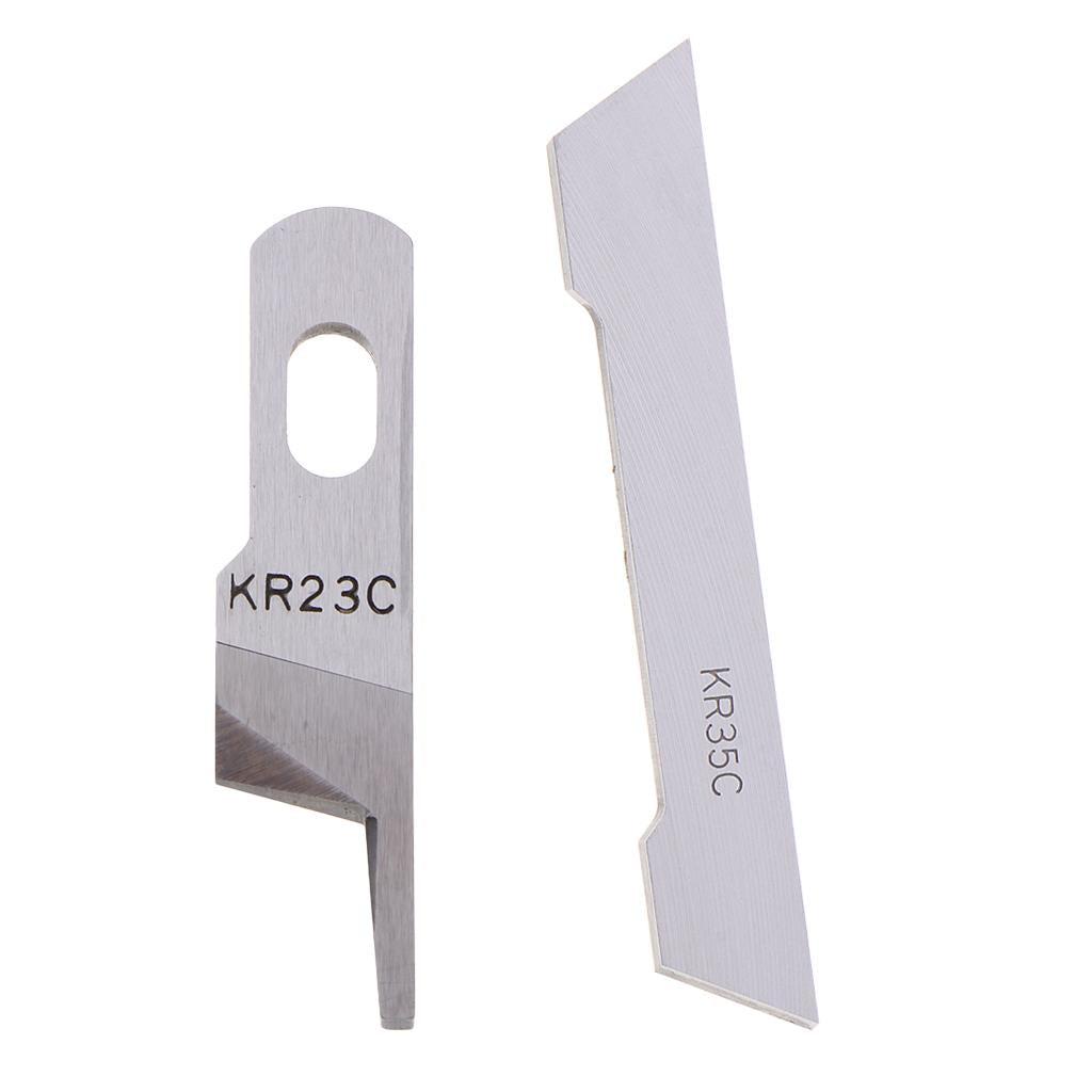 2pcs Sewing Machine Upper & Lower Knife for Juki Overlock MO-2516 MO-2414