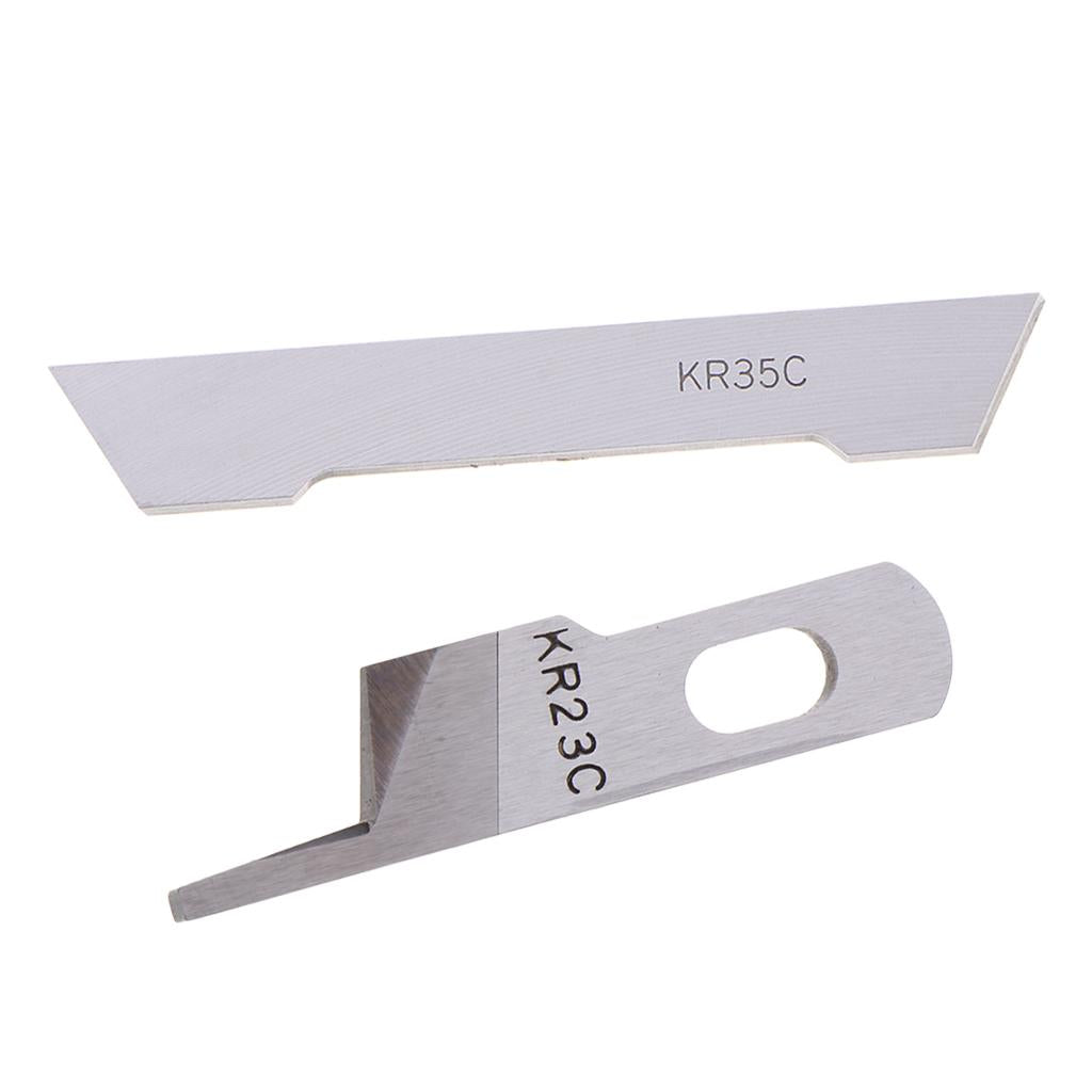 2pcs Sewing Machine Upper & Lower Knife for Juki Overlock MO-2516 MO-2414