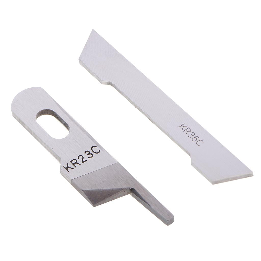 2pcs Sewing Machine Upper & Lower Knife for Juki Overlock MO-2516 MO-2414
