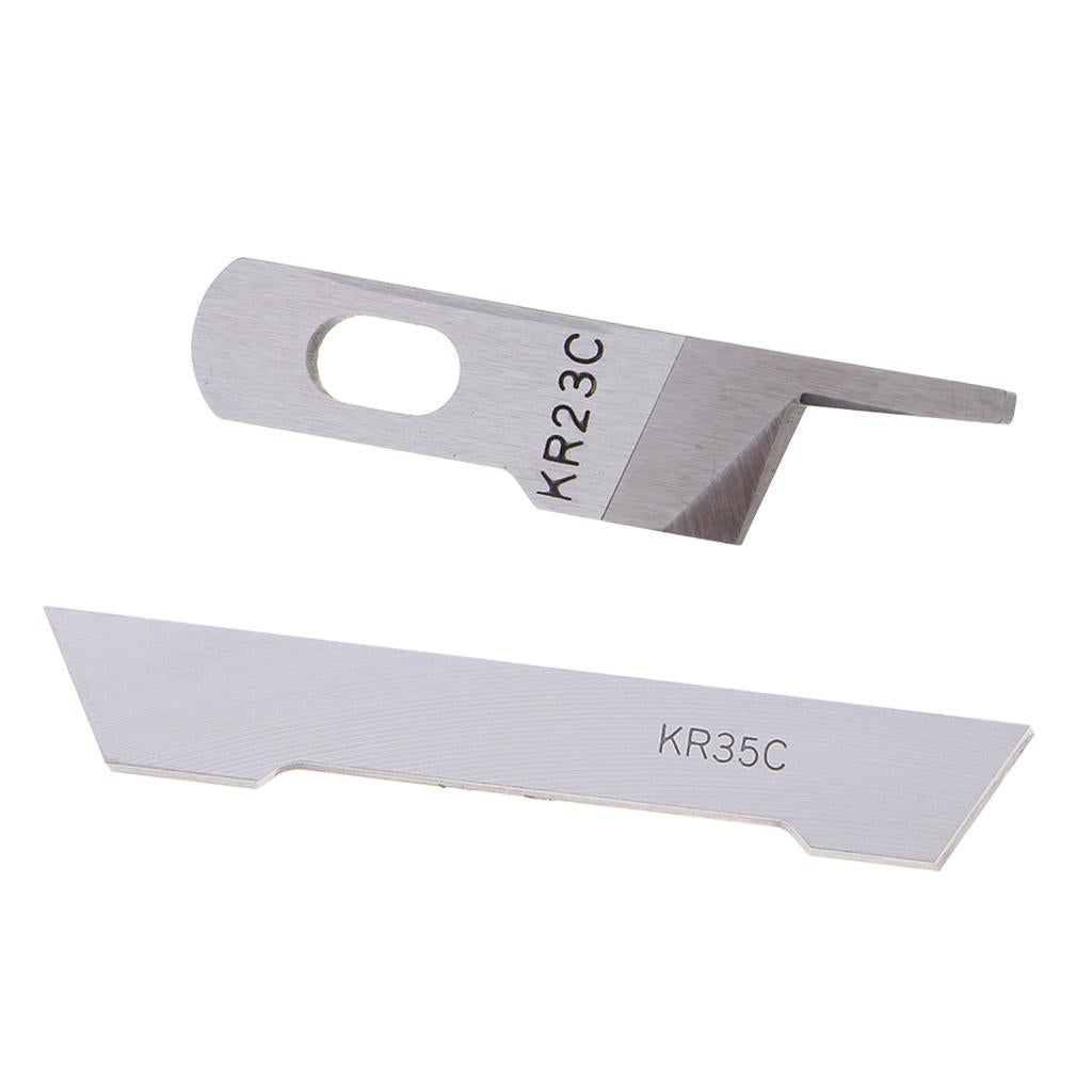 2pcs Sewing Machine Upper & Lower Knife for Juki Overlock MO-2516 MO-2414