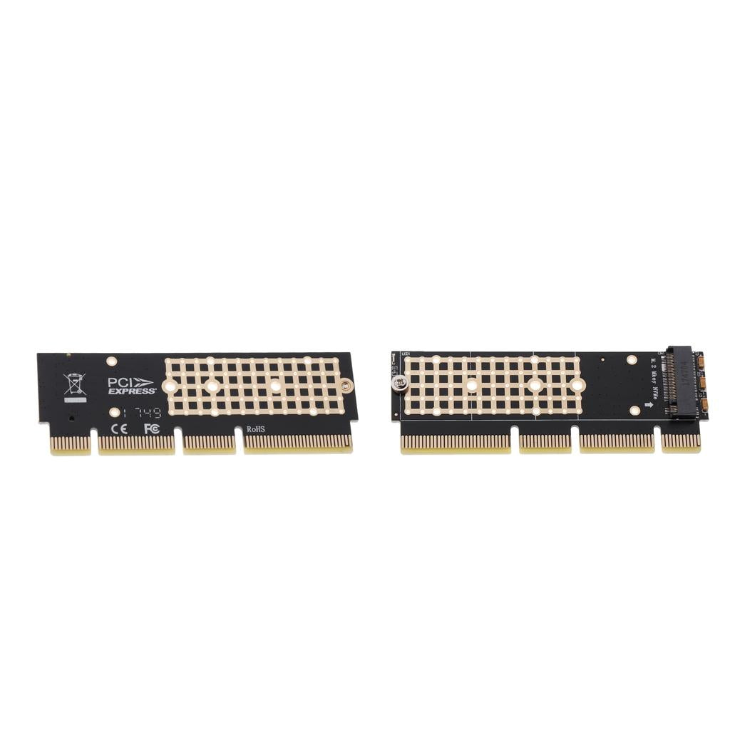 2x M.2 NVMe SSD NGFF M-Key SSD TO PCIE 3.0 16x 8x 4x Adapter Expansion Card