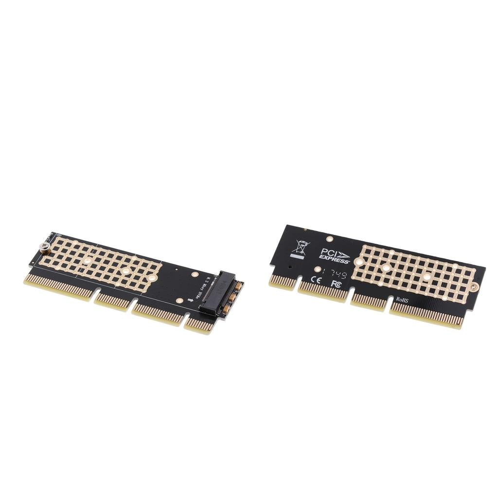 2x M.2 NVMe SSD NGFF M-Key SSD TO PCIE 3.0 16x 8x 4x Adapter Expansion Card