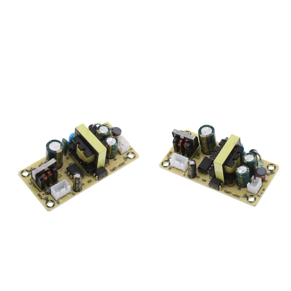 2pcs AC-DC 100-240V to 5V 2A 10W Isolated Switching Mode Power Board Adapter